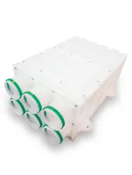 Verdeelbox ventilatie, Vasco EasyFlow, Ø180mm, kunststof, 6x90mm